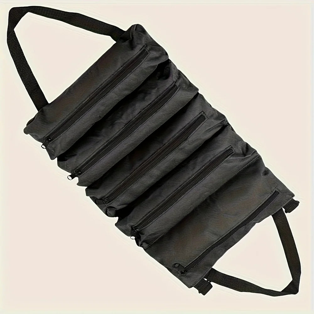 Multi-Pocket Roll-Up Tool Organizer Bag