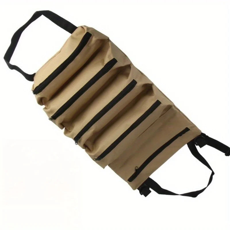 Multi-Pocket Roll-Up Tool Organizer Bag